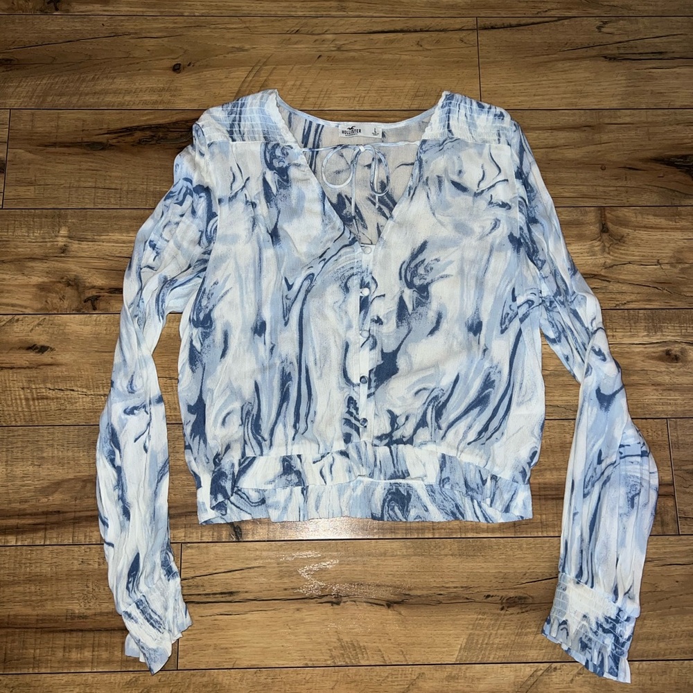 tie dye Hollister top